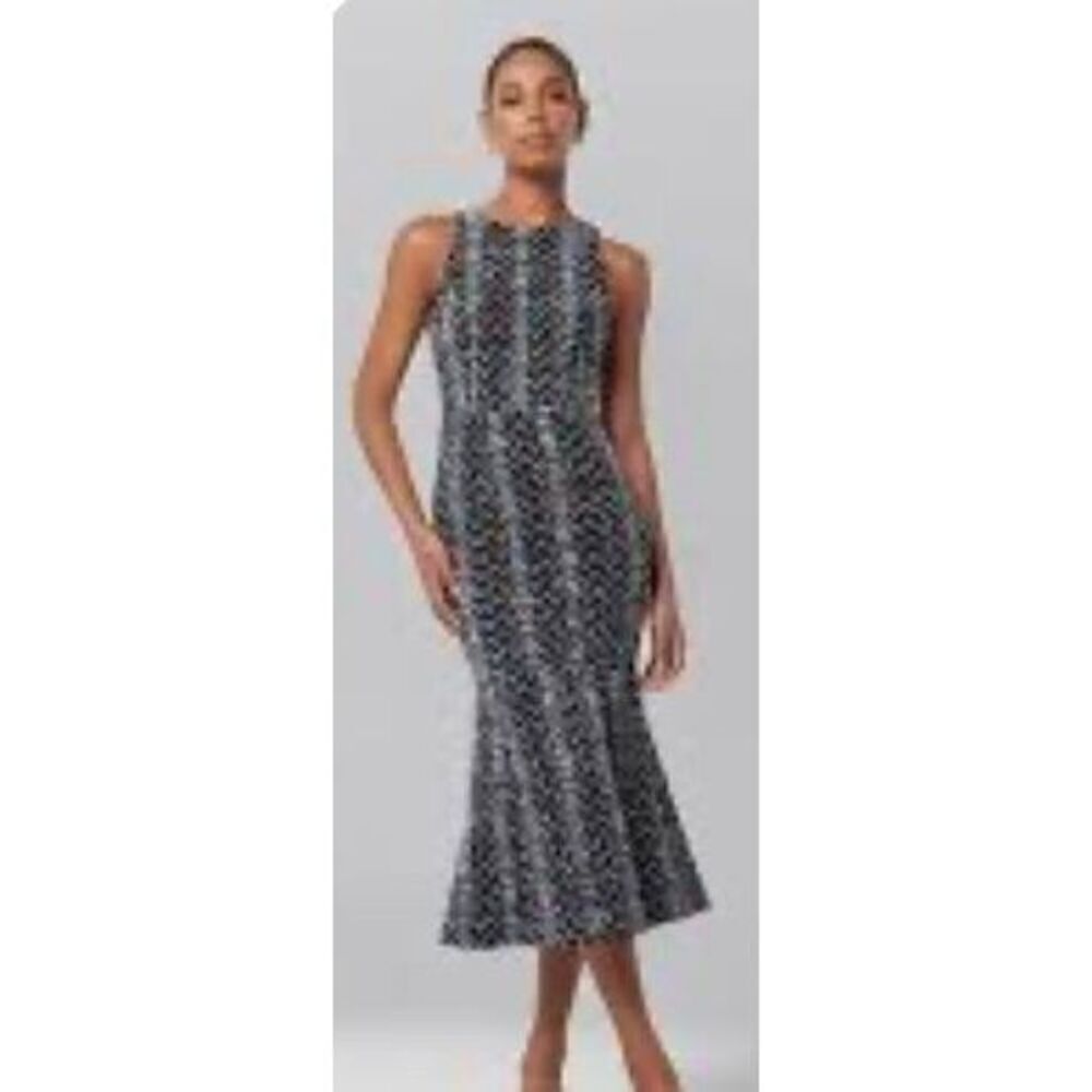 Elliatt Ada Chevron Back Side Slit Dress in Multi NWT Size XL
